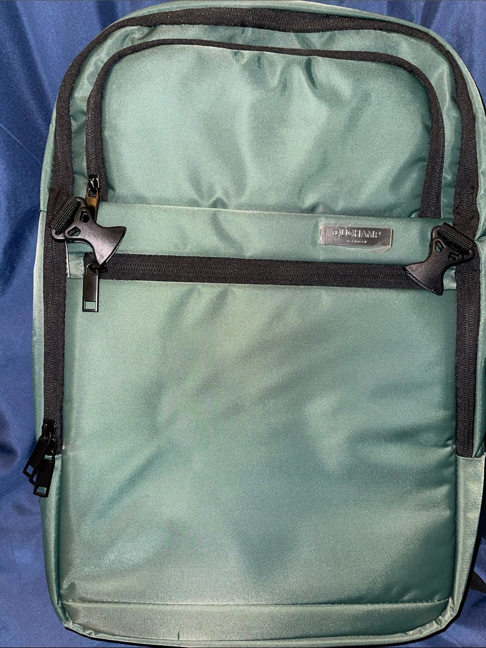 Duchamp Green and Black Expandable Travel Backpack
